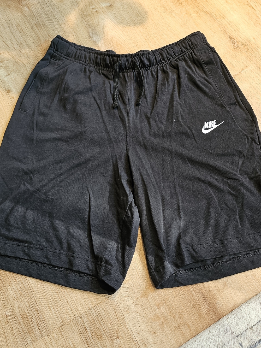 men's Nike Club Jersey Shorts in black (Size XL).